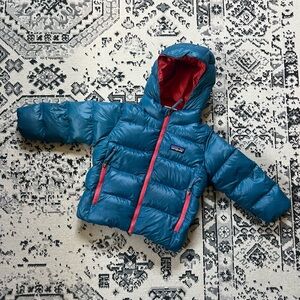 Patagonia Hi-Loft Down Sweater Hoody size 2T